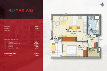 Pronájem bytu 2+kk v osobním vlastnictví 61 m², Praha 6 - Ruzyně