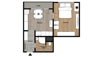 Prodej bytu 1+1 v osobním vlastnictví 39 m², Louny