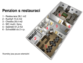 Prodej restaurace 230 m², Kryštofovo Údolí