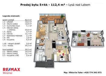 Prodej bytu 4+kk v osobním vlastnictví 112 m², Lysá nad Labem