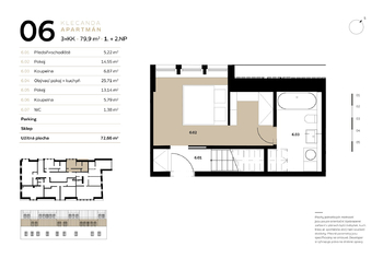 Prodej bytu 3+kk v osobním vlastnictví 80 m², Strážné