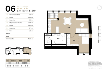 Prodej bytu 3+kk v osobním vlastnictví 80 m², Strážné