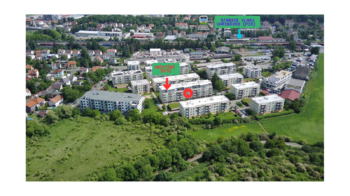 Umístění bytu a okolí s výhledem - Prodej bytu 4+kk v osobním vlastnictví 113 m², Praha 10 - Uhříněves