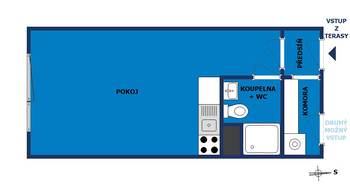 Pronájem bytu 1+kk v osobním vlastnictví 29 m², Brno