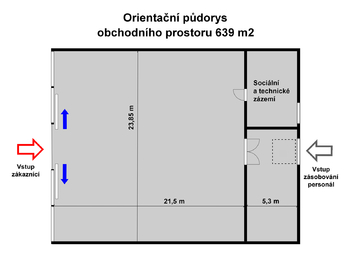 Pronájem obchodních prostor 639 m², České Budějovice