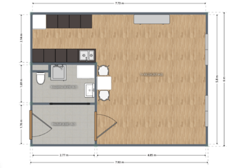 Pronájem bytu 1+kk v osobním vlastnictví 42 m², Praha 4 - Chodov