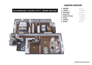 Prodej bytu 3+1 v osobním vlastnictví 97 m², Mladá Boleslav