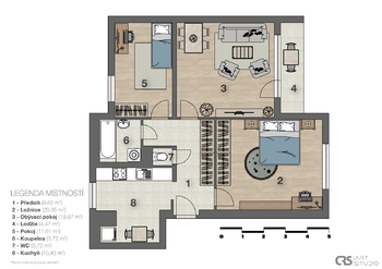 Prodej bytu 3+1 v osobním vlastnictví 87 m², Jedomělice