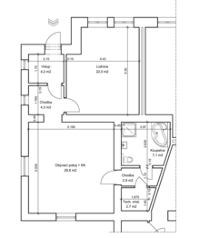 Prodej bytu 2+kk v osobním vlastnictví 78 m², Klešice