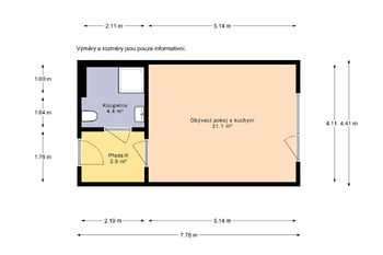 Pronájem bytu 1+kk v osobním vlastnictví 32 m², Brandýs nad Labem-Stará Boleslav