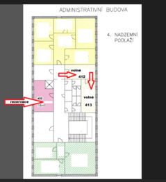 Pronájem kancelářských prostor 18 m², Hradec Králové