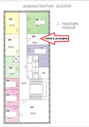 Pronájem kancelářských prostor 18 m², Hradec Králové