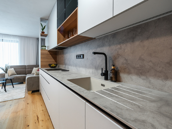 Vzorový byt -  podlaha standardy - Prodej bytu 3+kk v osobním vlastnictví 164 m², České Budějovice