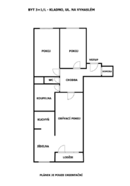 Prodej bytu 3+1 v osobním vlastnictví 83 m², Kladno