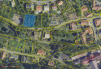 katastrální mapa - Prodej pozemku 991 m², Únětice