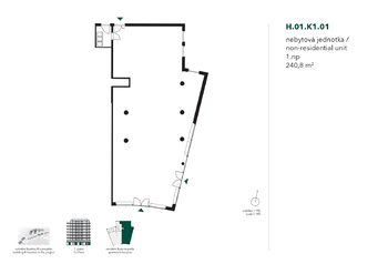 Prodej obchodních prostor 241 m², Praha 5 - Stodůlky