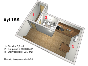 Pronájem bytu 1+kk v osobním vlastnictví 40 m², Harrachov