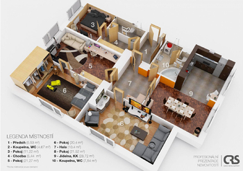 Prodej bytu 4+1 v družstevním vlastnictví 138 m², Ostrava