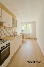 Kuchyň vizualizace 1 - Prodej bytu 1+1 v družstevním vlastnictví 42 m², Liberec