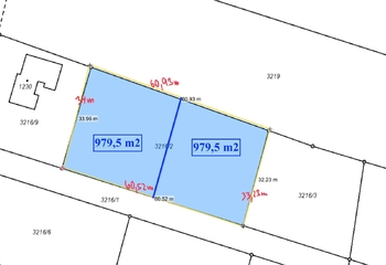 Prodej pozemku 1050 m², Komorní Lhotka