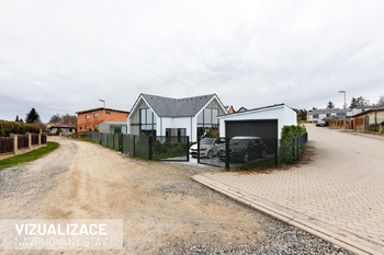 Prodej pozemku 1001m2 -Vizualizace_stavby - Prodej pozemku 1001 m², Psáry 