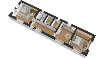 Půdorys domu Žíželeves - Prodej domu 125 m², Hořiněves