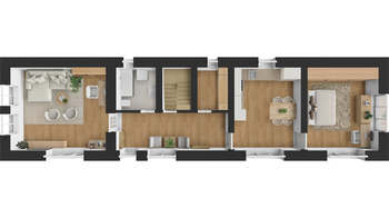 Půdorys domu Žíželeves - Prodej domu 125 m², Hořiněves