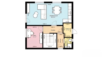 1. nadzemní podlaží  - Prodej domu 99 m², Bohostice