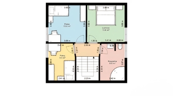 2. nadzemní podlaží - Prodej domu 99 m², Bohostice