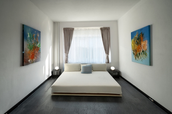 ložnice - virtual staging - Prodej bytu 2+1 v družstevním vlastnictví 50 m², Teplice