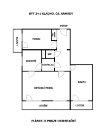 Prodej bytu 3+1 v osobním vlastnictví 77 m², Kladno