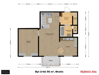 Prodej bytu 2+kk v osobním vlastnictví 56 m², Mratín