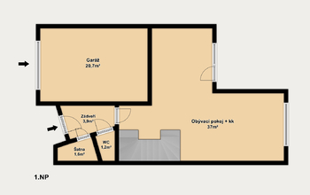 Pronájem domu 124 m², Oslavany