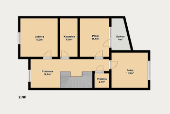 Pronájem domu 124 m², Oslavany