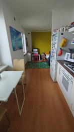 Pohled z  KK do obývacího pokoje - Prodej bytu 2+kk v osobním vlastnictví 58 m², Jeseník