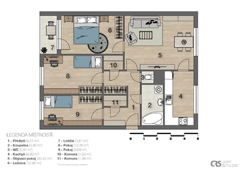 Prodej bytu 4+1 v osobním vlastnictví 86 m², Praha 5 - Hlubočepy