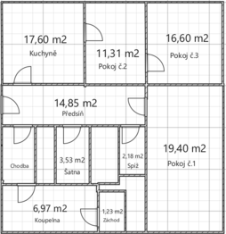 Prodej bytu 3+1 v osobním vlastnictví 93 m², Pohořelice