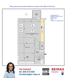 Prodej bytu 3+kk v osobním vlastnictví 66 m², Včelná