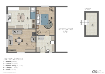 Prodej chaty / chalupy 70 m², Opolany