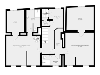 Prodej RD Březnice_půdorys - Prodej domu 250 m², Březnice