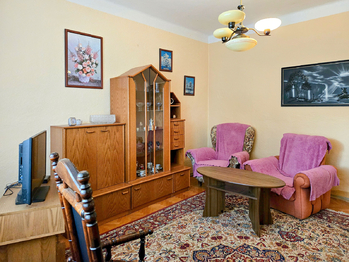 Obývací pokoj 1.NP - Prodej domu 278 m², Prostějovičky
