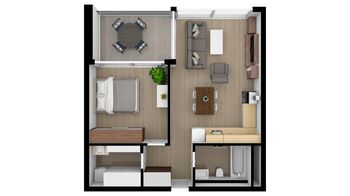 Pronájem bytu 2+kk v osobním vlastnictví 48 m², Plzeň