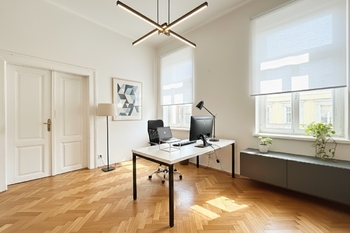 vizualizace - návrh pracovny - Prodej bytu 3+1 v osobním vlastnictví 140 m², Benátky nad Jizerou