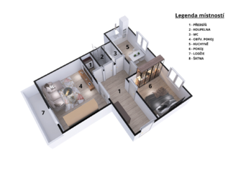 Prodej bytu 2+1 v družstevním vlastnictví 67 m², Orlová