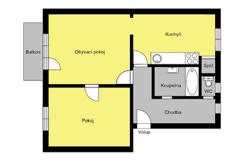 Pronájem bytu 2+1 v osobním vlastnictví 68 m², Kutná Hora