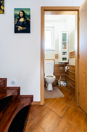 spodní WC - Prodej domu 233 m², Dobroměřice