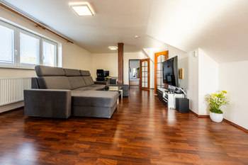 obývací pokoj - Prodej domu 233 m², Dobroměřice