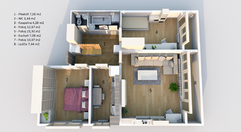 Prodej bytu 3+1 v osobním vlastnictví 78 m², Vlašim
