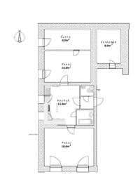 Byt 1 půdorys - Prodej nájemního domu 549 m², Úpice