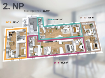 Prodej bytu 4+kk v osobním vlastnictví 69 m², Čáslav